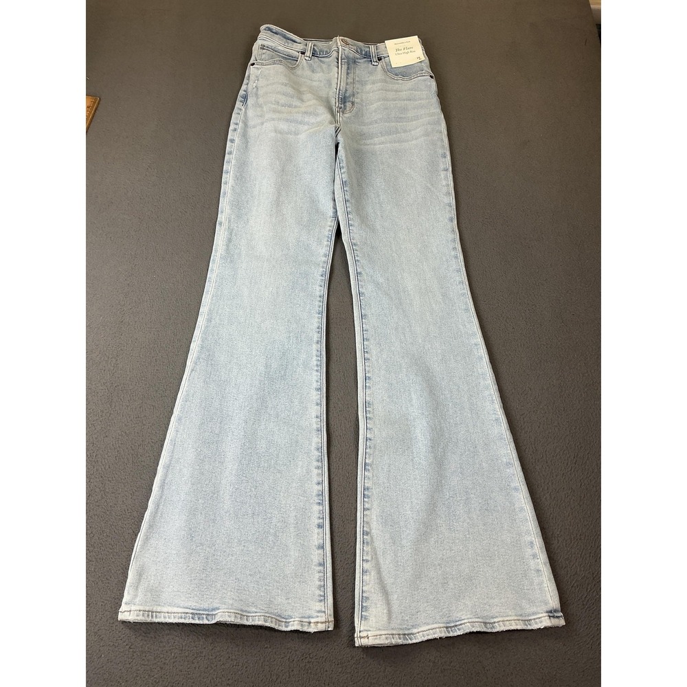 Abercrombie & Fitch The‎ Flare Jeans Womens 29 8L Light Wash Ultra High Rise